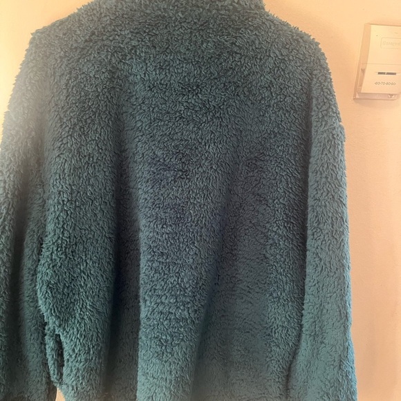 GAP Teal Fleece Sweater - Picture 3 of 4